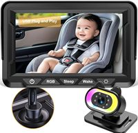 4.3 pouces surveillance de sécurité siège arrière de voiture bébé caméra grand Angle HD Vision nocturne LED lumières écran LCD