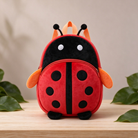 Sac à dos en peluche mignon pour enfants, motif insecte, sac à dos en peluche animaux en peluche, sac à dos personnalisé en forme d'abeille, papillon, coccinelle, cadeau pour enfants