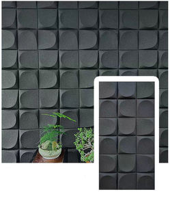 Onda placa PU impermeável ao ar livre placa fundo parede tridimensional placa de modelagem água ondulação - Product Image 4