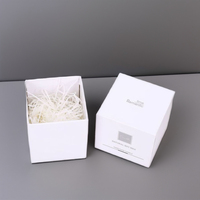 Boîte de cadeau de bougie de bonne qualité personnalisée en usine doublure d'éponge avec gaufrage et emballage de boîte de bougie de qualité de stratification mate