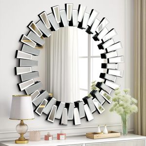 <span class=keywords><strong>Miroir</strong></span> 3d en bois doré de luxe pour salon <span class=keywords><strong>miroir</strong></span> mural vintage <span class=keywords><strong>salle</strong></span> <span class=keywords><strong>à</strong></span> <span class=keywords><strong>manger</strong></span> pour invités maison <span class=keywords><strong>miroir</strong></span> décoratif mural rond soleil levant - Product Image 1