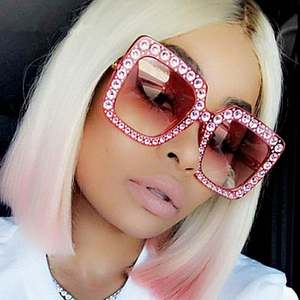 Gafas de Sol Cuadradas de Diamantes con Decoración de Cristal, de Lujo, para Hombre y Mujer, Protección UV400, Nueva Moda - Product Image 2