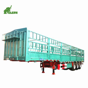 Nouvelle remorque de semi-<span class=keywords><strong>camion</strong></span> de clôture utilisée pour le transport de bétail remorque de <span class=keywords><strong>camion</strong></span> remorque de transporteur de bétail à vendre - Product Image 4