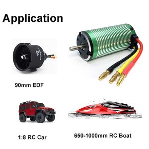 Motor sin escobillas XTEAM 3674, 1900KV, 2400W, 78A, 31V, 4 polos, para coche de carreras RC 1/8, 1/10, 1/12, Buggy - Product Image 6