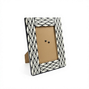 AZ ENTERPRISES Decorative Bone Inlay Resin <b>Mosaic</b> Photo Frame Luxury Home Accent Handmade Artisan Craft Eco-Friendly Customized - Product Image 1