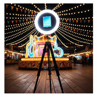 Harga Terjangkau Ringan 10.5/11/12.9 Inch iPad Roamer Selfie Booth Kios Foto Portabel dengan Braket Baterai dan Tripod