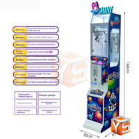 ZDYS FLYING ZDYS-AM-10 Mini machine à grue distributeur automatique à monnayeur pour usage intérieur, personnalisable en anglais, prise universelle