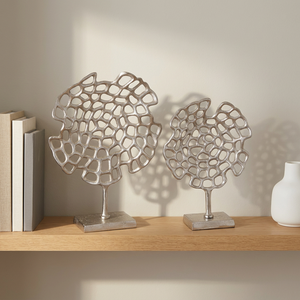 Z M CREATIONS – Sculptures décoratives modernes en aluminium, design feuille et plante, pour bureau, salon et maison – Tendance actuelle - Product Image 1