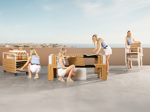 <span class=keywords><strong>Table</strong></span> de jardin extensible de luxe moderne pour 14 personnes, <span class=keywords><strong>table</strong></span> transformable, <span class=keywords><strong>table</strong></span> extensible pour repas en plein air, ensemble de <span class=keywords><strong>table</strong></span> extensible - Product Image 1