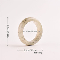 Bague unisexe en pierre naturelle originale, polie et finie, pour la commémoration et la fête des Mères, vente en gros transfrontalière