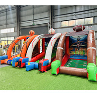 Nouveau design de jeu gonflable de parc de plein air, jeu interactif 3 en 1 pour la location de fête