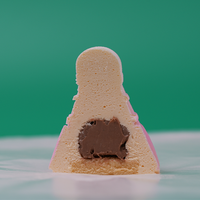 Gâteau Mousse Prêt à Déguster en Boîte, Saveur Crème au Chocolat, en Forme de Badminton, Haute Qualité, Nouvelle Collection 2026, Vente Chaude