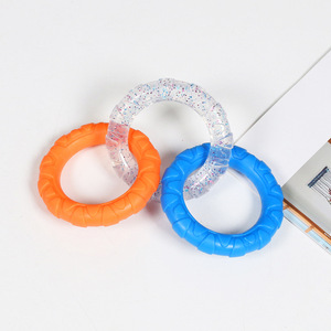 Juguete masticable TPR con anillo para perros, duradero, para masticar y limpiar los dientes, para Corgis, Border Collies y razas pequeñas y grandes - Product Image 2