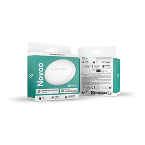 Novoo - Balise Intelligente (Traceur iOS & Android, Autonomie 1 an, Buzzer, Portée Mondiale, Autocollants Personnalisables) - Product Image 5