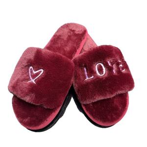 Nuevas Pantuflas Cálidas Antideslizantes de Invierno para Comercio Exterior, Pantuflas de Interior para el Hogar, Pantuflas de Felpa de Algodón para Mujer, TPR PU - Product Image 5