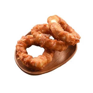 Tavuk Donuts köpek aperatifler Rawhide tavuk Molar köpek bakımı Pet eğitim ödül ile genişletilmiş halka - Product Image 6