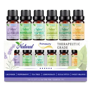 Diffuser Humidifier Aromatherapy Natural Essential Oils Set Premium Grade Fragrance Scented Lavender Tea Tree Eucalyptus Oils