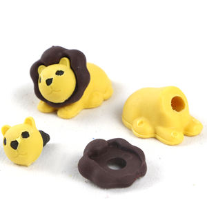 Saudodo на заказ каваи мини в форме животного 3D карандаш ластик топперы милые резиновые рекламные ластики - Product Image 4