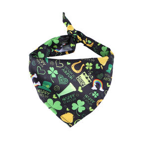 Großhandel Custom Printed Logo Wasch bares Dreieck Verstellbarer Plaid Baumwoll halsband Schal <span class=keywords><strong>Cat</strong></span> Pet Dag Kopftuch für Hund - Product Image 1