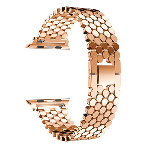 BOORUI — échelles métalliques en acier inoxydable, bracelet de luxe, pour Iwatch 6 5, 42mm 44mm pour <span class=keywords><strong>Apple</strong></span> <span class=keywords><strong>Watch</strong></span> série 7 <span class=keywords><strong>45</strong></span> <span class=keywords><strong>MM</strong></span> - Product Image 1