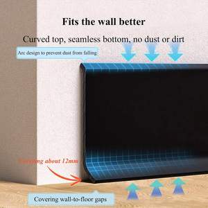 Zócalo de Goma Flexible de PVC para Pared, Moldura de Base para Escuelas, Hospitales, Hoteles y Restaurantes - Product Image 2