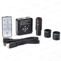 Caméra électronique industrielle 21mp 2K 1080P 60fps, pour Microscope industriel + adaptateur à montage C 0,5 x + câble USB + télécommande