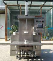 Llenadora de barriles de cerveza eléctrica semiautomática de alta velocidad con un cabezal, motor y PLC, para barriles de cerveza de 200 ml, 10 L-50 L, apta para uso alimentario.