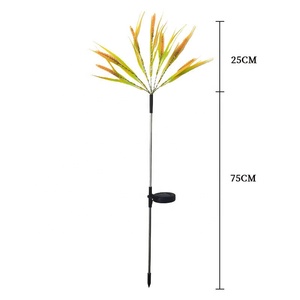 Lampe solaire LED YN pour extérieur, étanche IP65, pour chemin, jardin, décoration, forme d'épi de blé/riz, lumineuse - Product Image 3