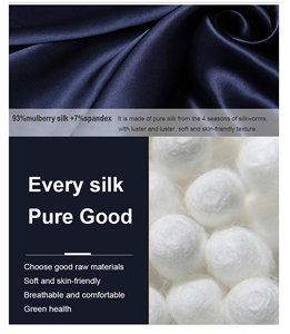 Camicia di alta qualità elegante e naturale di seta di gelso a manica lunga tinta unita con bottone morbida e traspirante camicetta da pendolare - Product Image 2