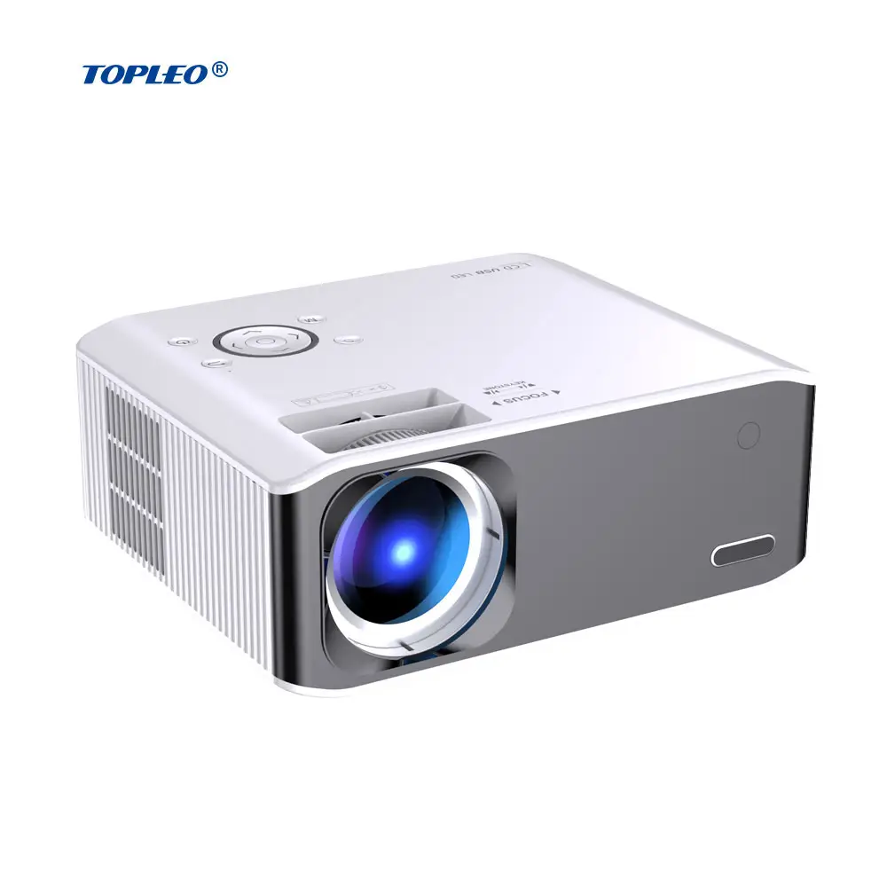 Topleo chiếu Android thông minh 330 ANSI video Mini Android 1080p chiếu Rạp hát tại nhà máy chiếu thông minh