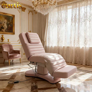 Morden Cosmetic Lusso Moderna Rosa Salon Mobili 4 Motori Elettrico per Massaggio del Viso Lettino per il Letto Spa - Product Image 4