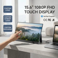 Nouvel écran portable fin de 15,6 pouces, tactile, 1080P Full HD IPS, écran secondaire USB, pour ordinateur portable, téléphone, Switch, PC, voyages, affaires