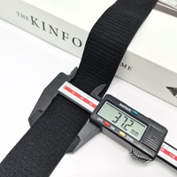 4CM Produit d'usine Haute élasticité Blanc Noir Sangle de soutien-gorge Stripe Sew Ribbed Elastic Shoulder Band