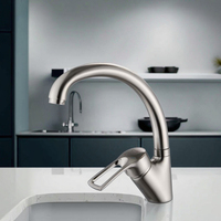 Robinet de lavabo de cuisine en alliage de zinc et de nickel