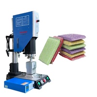 Machine de fabrication de chiffons à vaisselle et d'éponges de nettoyage de cuisine à soudage et découpe ultrasoniques, prix usine