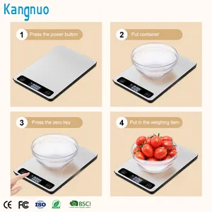 Kitchen Weighing Scale 10kg 1gram Stainless Steel Smart Nutrition Calorie Measuring Food Scale Electronic Digital Kitchen Scale Weighing Scales