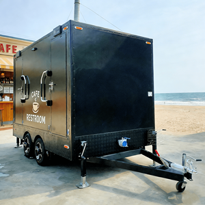 Remolque de Baño Negro VIP, Caravana de Lujo Móvil para Camping, Ducha Portátil, Contenedor Exterior, Remolque de Inodoro Móvil VIP - Product Image 5