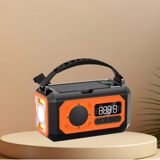 10000mAh Factory Wholesale Emergency Solar Power Bank with Hand Crank SOS Function AM/FM Radio LED Flashlight