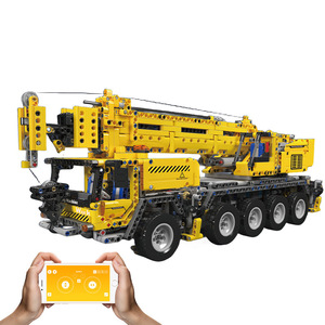 Grúa Mecánica Eléctrica de Control Remoto 17047, Juguete Educativo de Construcción DIY para Niños, Regalo de Cumpleaños - Product Image 1