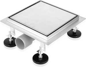 Drain <span class=keywords><strong>de</strong></span> <span class=keywords><strong>douche</strong></span> Bloqueur d'odeurs Attrape-cheveux Drain peut être carrelé Ensemble complet - Product Image 5