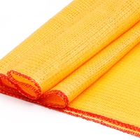 Raschel taschen in Rolle mit benutzer definiertem Etikett für die automatische Verpackung Raschel Gestrickte Netz beutel mit Etikett auf Rolle