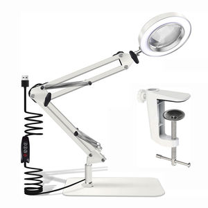 <span class=keywords><strong>Loupe</strong></span> 8X avec lumière et support 2 en 1 Lampe grossissante 3 modes de couleur LED pour la lecture, la peinture et la couture. - Product Image 3