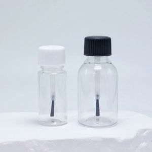 Cosmetic Pack 5ml 10ml 15ml 20ml 30ml Transparent <b>Plastic</b> PET Brush <b>Bottle</b> for Essential Oil Dispensing <b>Small</b> Sample Nail Polish - Product Image 3