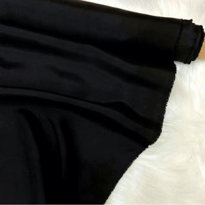 通気性のある軽量ブラックホワイト10mm 114cm純シルクハボタイ生地100%桑絹シャツワンピース女の子用寝間着 - Product Image 2