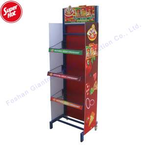 <span class=keywords><strong>Snack</strong></span> dây giỏ siêu thị hiển thị đứng kim loại <span class=keywords><strong>snack</strong></span> giỏ hiển thị giá sàn đứng kẹo hiển thị đứng - Product Image 3