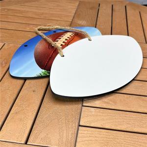 <span class=keywords><strong>Plaque</strong></span> de porte de football personnalisable imprimable, panneau en <span class=keywords><strong>bois</strong></span> par sublimation, supports vierges en MDF pour articles ménagers personnalisés, pour la décoration sportive à domicile - Product Image 4