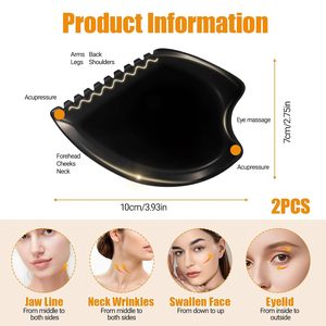 Herramienta de Masaje Facial Gua Sha de Piedra Empress con Logotipo Personalizado, para Esculpir la Postura y Drenaje Linfático, 100% Piedra Bian Auténtica - Product Image 2