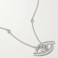 Gemnel Usine en gros or vermeil mauvais oeil CZ diamant lunette lustre collier pour les femmes