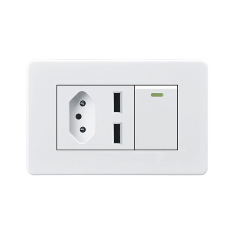 Factory PC Material New Selling 20A Multi Socket and Switch US Standard Electrical Socket for Electrical Home
