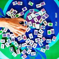 Tikar karet Mahjong tahan lama 33 "X 33", halus Rumah Tangga Poker kasino Domino permainan tikar bermain